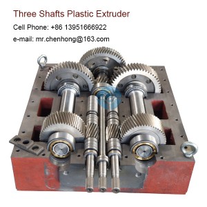 Three Shafts gearbox plastic polymer extruder gearbox