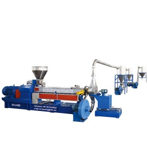 Co-rotating Parallel Twin Screw Plastic Polymer Extruder