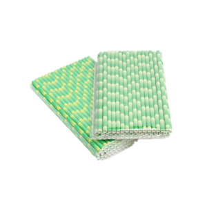 Mint Green Bamboo Extra long Paper Straws For Party Drinking