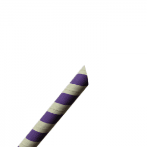 Hot Sale Individual Packed Purple Sharp Paper Straws For Party Drinking