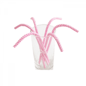 Hot sale Amazon 200Pcs Color Striped Drinking Straws Biodegradable Paper Straws for Wedding Birthday Party