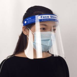 Disposable Head Mounted Anti Ejecta Protective Face Shield