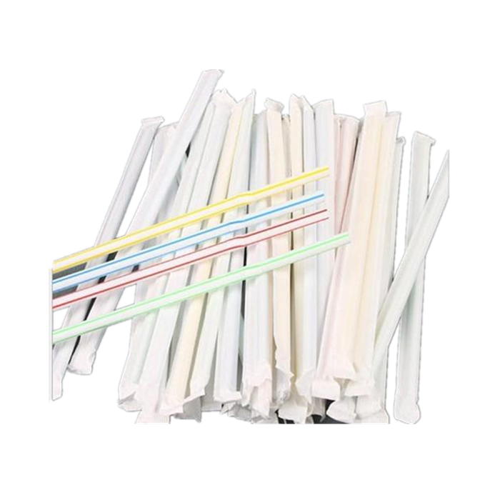 White Regular Size Slitted Food Grade Kraft Paper Straw Wrapping Paper Featured Image