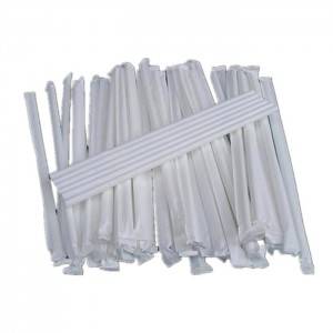 Wholesale 26-29mm Slitted White kraft Straw Wrapping Paper Custom