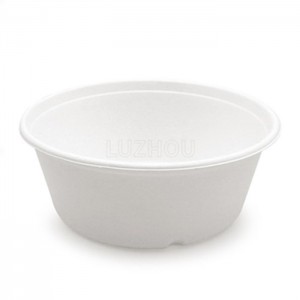 Reduce Pollution Nontoxic 100% Biodegradable Non PFAS Tableware Bowl