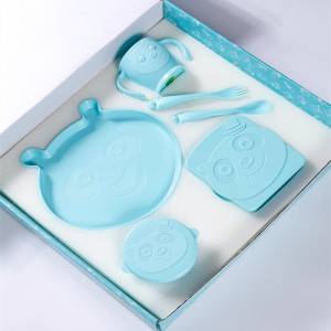 Cheapest Factory Children Tableware Dinnerware Setbamboo Fiber Bento Lunch Box