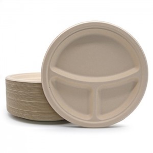 Professional Manufacture 100% Biodegradable Wholesale Non PFAS Tableware Plate