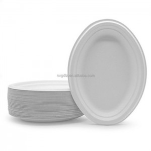 Reduce Pollution Oil Proofing Non PFAS Tableware Plate For Microwave