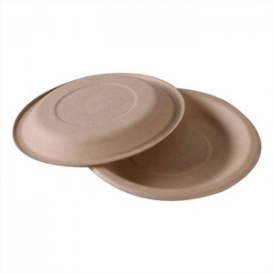 Sugarcane Pulp Water Resistant High Quality Non PFAS Tableware Plate