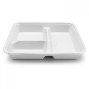 Economic Hot Sale Paper Food Container Biodegradable Tableware Tray