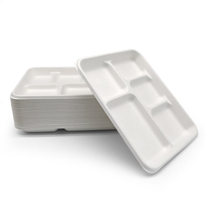 Environmental Protection Paper Food Container Biodegradable Tableware Tray For Parties Featured Image
