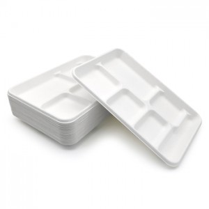 Disposable Water Resistant Wholesale Biodegradable Tableware Tray