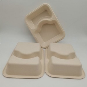 Factory Directly Supply Microwavable Use High Quality Biodegradable Tableware Tray