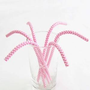 Hot Sale Food Grade Colorful Flexible Compostable Paper Straw Custom