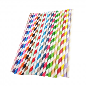 100% Eco-Friendly New Style Multicolor Paper Straw