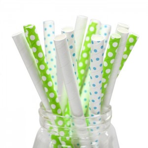 Multicolor Food Safe Grade Paper Straw For Party