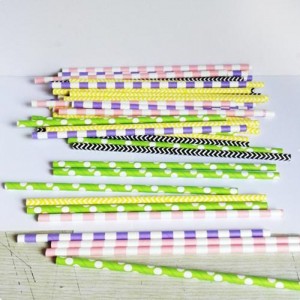 Good Water Resistance Food-grade Paper Straw For Party Decoration