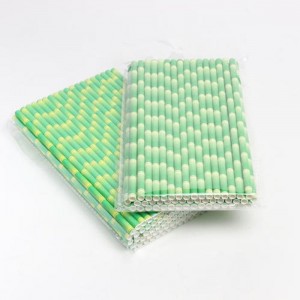 Colorful Printed Food Grade Drinking Paper Straw