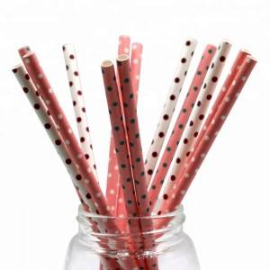 Recyclable After Use Good Water Resistance Paper Straw For Wedding