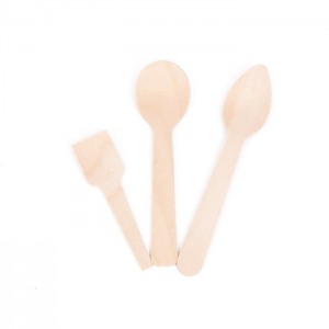 Friendly Feature Cutlery Set Wooden Tableware For Parties