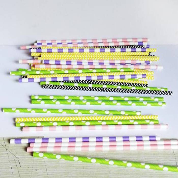 Portable Eco-friendly Design Colorful Paper Straws Featured Image