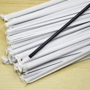 White Regular Size Slitted Food Grade Kraft Paper Straw Wrapping Paper