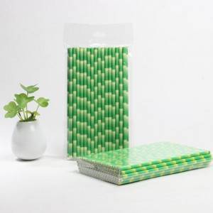Hot Sale for Stocked Kraft Box Wrapped Disposable Metal Drinking Paper Straw