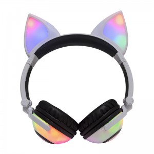 2020 Fashion Cat Ear Headset Adjustable Foldable Headphone for Girls
