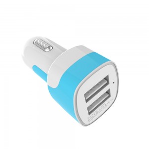 Super Purchasing for Usb Fast Charger - Dual USB Car Charger Quick Charges Two Mobile Phones Or Tablets at the Same Time – Fashione