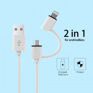 Factory price 2 in 1 Candy USB Cable Charge for Mobile Phone