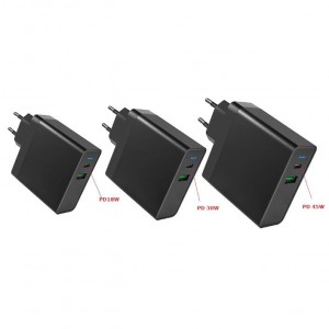 Usb 18w Wall Travel charger Pd Qc Charger For Mobile Phone  