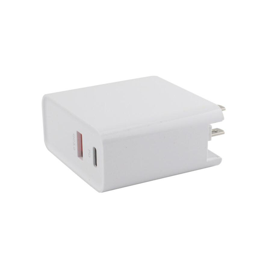 China Supplier 2 port QC 3.0 Type C Compliant 48w USA Plug PD Fast Charging Wall Charger Featured Image
