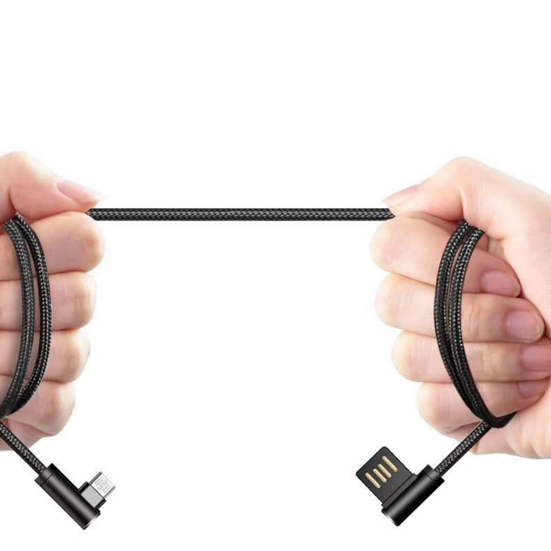 Reasonable price Usb Firewire - L shape usb cable 2.4A Nylon Braided Game USB Data Cable – Fashione