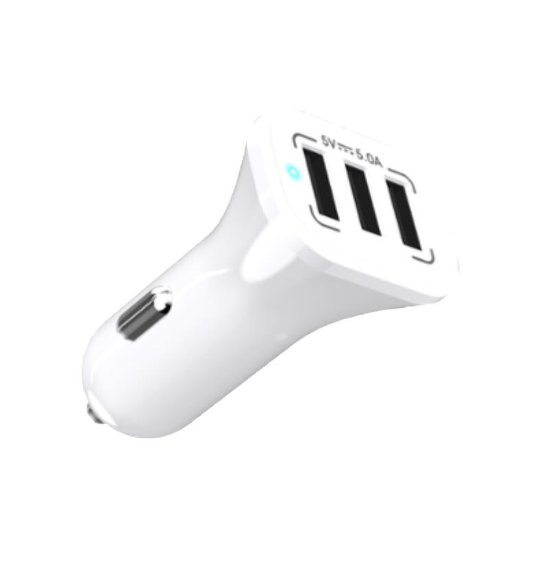 Hot selling 3 Ports Universal Mobile Phone Universal Fast Car Charger For Smart Phone Featured Image