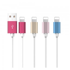 High Quality Usb Data Cable For Apple Iphone 2.1A Smart Usb Charging Cable 