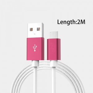 Factory Metal Micro 5pin USB Data Cable Charging Cord For Android Smart Phone