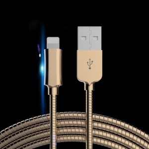 Metallic USB Cable Fast Charging for Lightning USB Cable