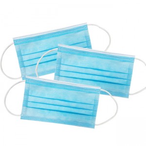 3 Layers Face Mask Non-Woven Fabric For Anti-Virus Earloop Face Mask