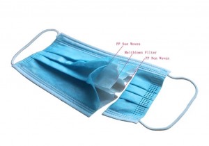 Medical device manufacturer 3 Ply Disposable Medical Surgical Face Mask