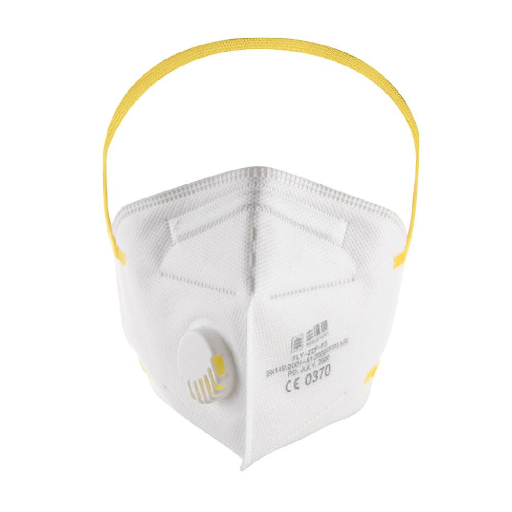 Folded FFP3 Face Mask With Valve