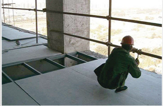 Dekorative Komprimert Fiber Cement Floor Board Sound Isolert Non Toxic Brannsikker