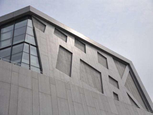 Windproof Fiber Cement Exterior Panels , Exterior Wall Cladding Boards For Building