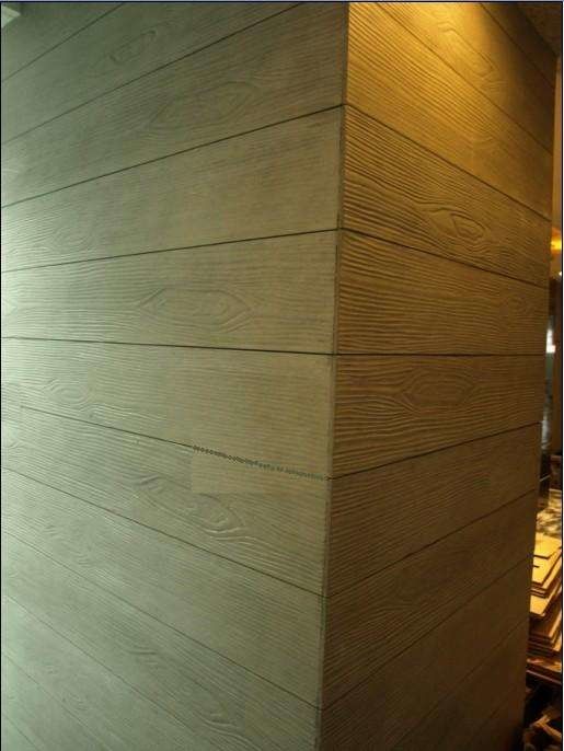 6mm Wood Grain Fiber Cement Wall Panels Cement Sheet Fireproof A1 Class