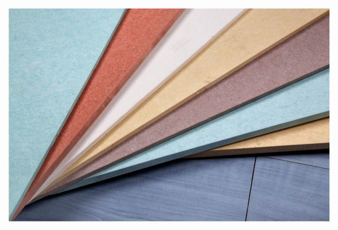Fluorocarbon Paint Colored Fiber Cement Board Wall Cladding Panel Freproof