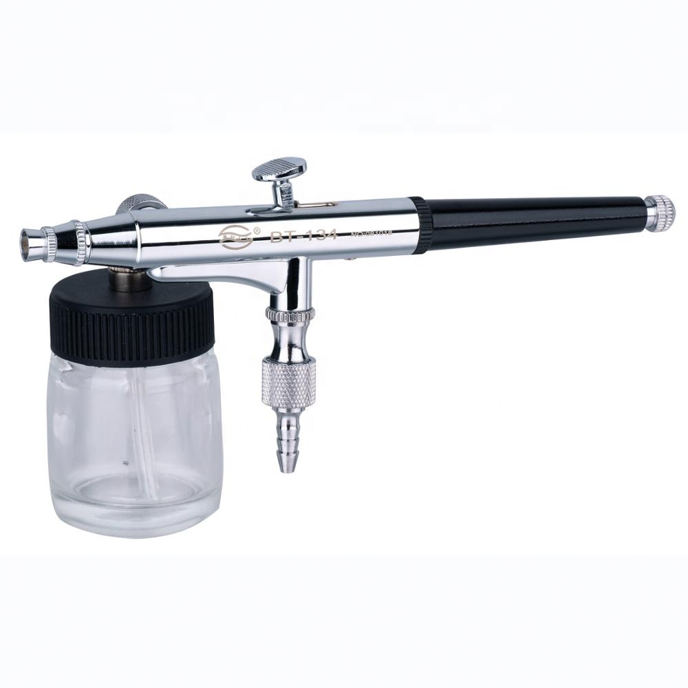 Fast delivery Airbrush For Beginners - 2Option For Cup BT-134 Double Action With Glass Bottle Used For Body Painting /Nail Painting /Airbrush Cake Decorating – BOLT