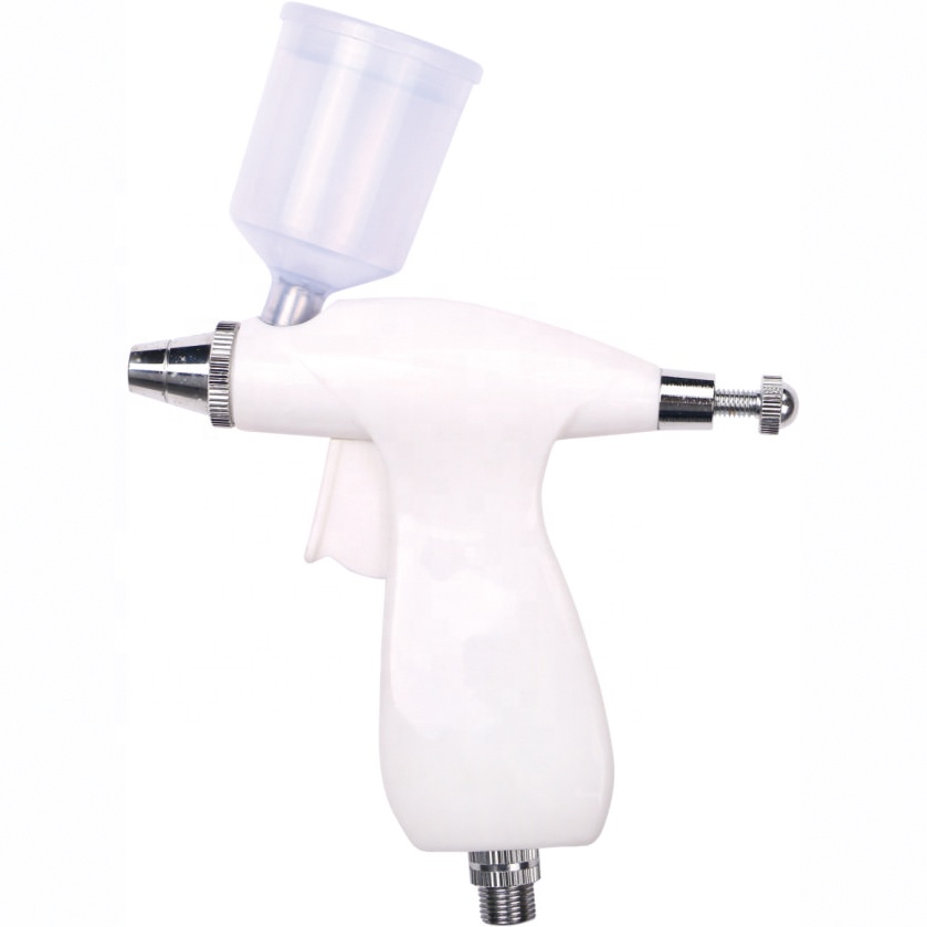 Lowest Price for Airbrush Temporary Tattoo Machine - White color Small Airbrush Gun BT-105 Portable Air Brush Spraying Device Use For Cake Decorating – BOLT