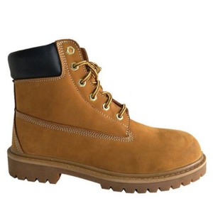 6″  Men’s  Good Quality Nubuck Leather Soft Toe Work Boots