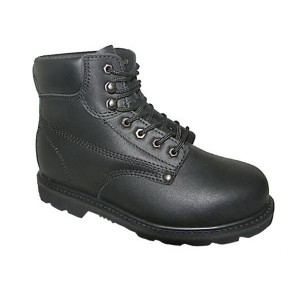 6″ Black High Quality Steel Toe Safety Work Boot