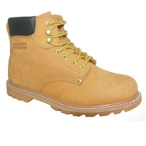 6″ Men’s Tan Water Resistant Nubuck Leather Safety Work Boots