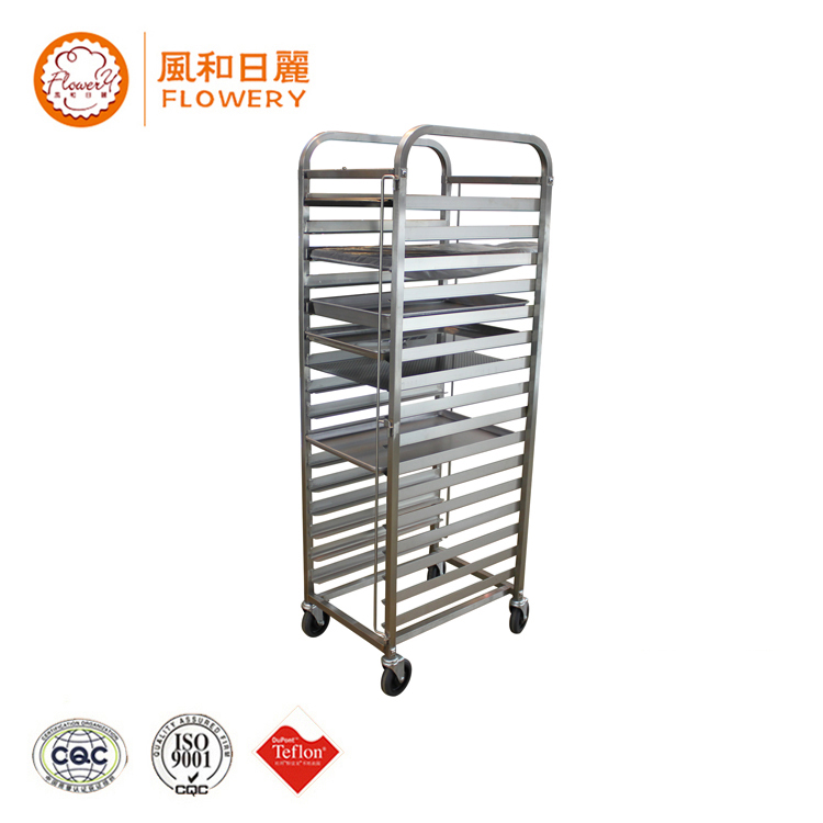 Professional mobile tray gn pan rack trolley with CE certificate